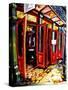 Big Red Doors in the French Quarter-Diane Millsap-Stretched Canvas