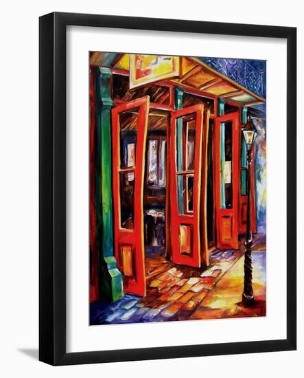 Big Red Doors In The French Quarter-Diane Millsap-Framed Art Print