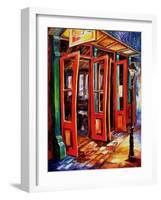 Big Red Doors In The French Quarter-Diane Millsap-Framed Art Print