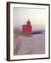 Big Red Holland Lighthouse, Holland, Ottowa County, Michigan, USA-Brent Bergherm-Framed Premium Photographic Print