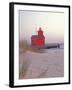 Big Red Holland Lighthouse, Holland, Ottowa County, Michigan, USA-Brent Bergherm-Framed Premium Photographic Print