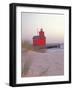 Big Red Holland Lighthouse, Holland, Ottowa County, Michigan, USA-Brent Bergherm-Framed Photographic Print