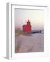 Big Red Holland Lighthouse, Holland, Ottowa County, Michigan, USA-Brent Bergherm-Framed Photographic Print