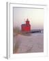 Big Red Holland Lighthouse, Holland, Ottowa County, Michigan, USA-Brent Bergherm-Framed Photographic Print