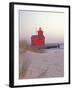 Big Red Holland Lighthouse, Holland, Ottowa County, Michigan, USA-Brent Bergherm-Framed Photographic Print