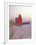 Big Red Holland Lighthouse, Holland, Ottowa County, Michigan, USA-Brent Bergherm-Framed Photographic Print