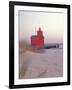 Big Red Holland Lighthouse, Holland, Ottowa County, Michigan, USA-Brent Bergherm-Framed Photographic Print