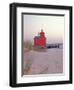 Big Red Holland Lighthouse, Holland, Ottowa County, Michigan, USA-Brent Bergherm-Framed Photographic Print