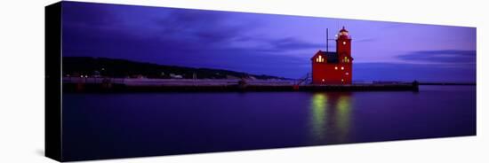Big Red Lighthouse, Holland, Michigan, USA-null-Stretched Canvas