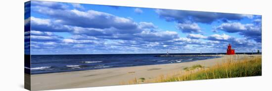 Big Red Lighthouse, Holland, Michigan, USA-null-Stretched Canvas