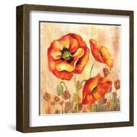 Big Red Poppies II-Gregory Gorham-Framed Art Print