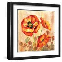 Big Red Poppies II-Gregory Gorham-Framed Art Print