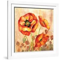 Big Red Poppies II-Gregory Gorham-Framed Art Print