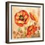 Big Red Poppies II-Gregory Gorham-Framed Art Print