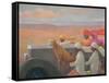 Big Red Turban-Lincoln Seligman-Framed Stretched Canvas