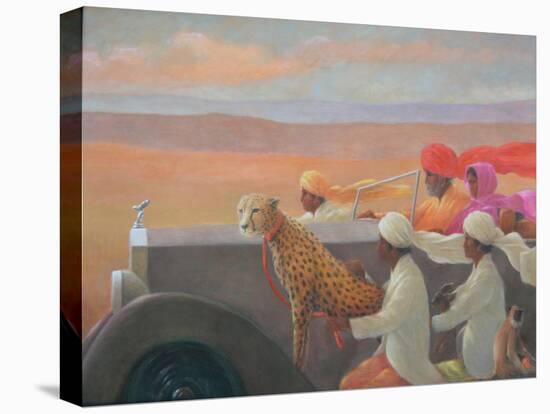 Big Red Turban-Lincoln Seligman-Stretched Canvas