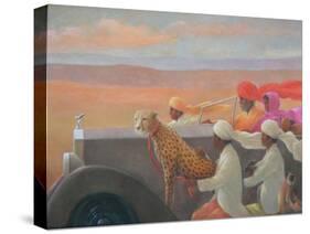 Big Red Turban-Lincoln Seligman-Stretched Canvas