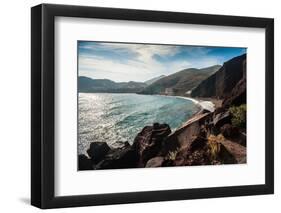 Big Rocks on the Beautiful Red Beach-Olga Gavrilova-Framed Photographic Print