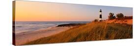 Big Sable Point Lighthouse at dusk, Ludington, Mason County, Michigan, USA-null-Stretched Canvas