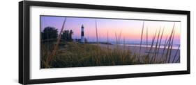 Big Sable Point Lighthouse at dusk, Ludington, Mason County, Michigan, USA-null-Framed Photographic Print