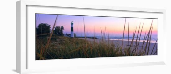 Big Sable Point Lighthouse at dusk, Ludington, Mason County, Michigan, USA-null-Framed Photographic Print