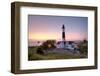 Big Sable Point Lighthouse At Sunset-Adam Romanowicz-Framed Photographic Print