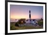 Big Sable Point Lighthouse At Sunset-Adam Romanowicz-Framed Photographic Print