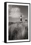 Big Sable Point Lighthouse I BW-Alan Majchrowicz-Framed Stretched Canvas