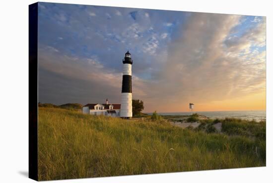 Big Sable Point Lighthouse.-rudi1976-Stretched Canvas