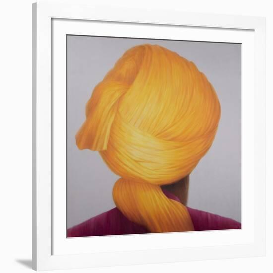 Big Saffron Turban-Lincoln Seligman-Framed Giclee Print