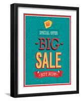 Big Sale Typographic Design-MiloArt-Framed Art Print