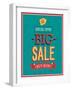 Big Sale Typographic Design-MiloArt-Framed Art Print