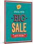 Big Sale Typographic Design-MiloArt-Mounted Art Print