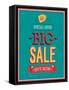 Big Sale Typographic Design-MiloArt-Framed Stretched Canvas