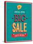 Big Sale Typographic Design-MiloArt-Stretched Canvas