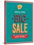 Big Sale Typographic Design-MiloArt-Stretched Canvas