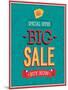 Big Sale Typographic Design-MiloArt-Mounted Art Print