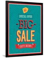 Big Sale Typographic Design-MiloArt-Framed Art Print