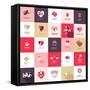 Big Set of Icons for Valentines Day-PureSolution-Framed Stretched Canvas