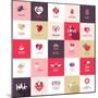 Big Set of Icons for Valentines Day-PureSolution-Mounted Premium Giclee Print