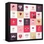 Big Set of Icons for Valentines Day-PureSolution-Framed Stretched Canvas