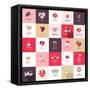 Big Set of Icons for Valentines Day-PureSolution-Framed Stretched Canvas