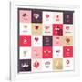 Big Set of Icons for Valentines Day-PureSolution-Framed Art Print