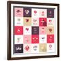 Big Set of Icons for Valentines Day-PureSolution-Framed Art Print