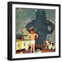 "Big Shadow, Little Boy," October 22, 1960-Richard Sargent-Framed Giclee Print