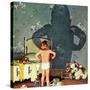"Big Shadow, Little Boy," October 22, 1960-Richard Sargent-Stretched Canvas