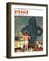 "Big Shadow, Little Boy," Saturday Evening Post Cover, October 22, 1960-Richard Sargent-Framed Premium Giclee Print