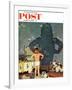 "Big Shadow, Little Boy," Saturday Evening Post Cover, October 22, 1960-Richard Sargent-Framed Giclee Print