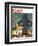 "Big Shadow, Little Boy," Saturday Evening Post Cover, October 22, 1960-Richard Sargent-Framed Premium Giclee Print