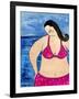 Big Shy Diva at the Beach-Wyanne-Framed Giclee Print